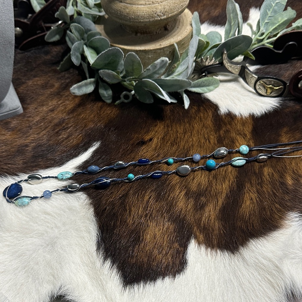 Lia Sophia Blue and Silver Necklace